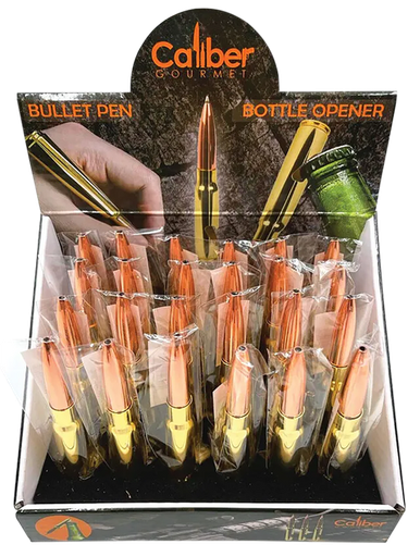[024718514987] Caliber Gourmet Bullet Style 50 Caliber Ballpoint Pen, Display Box of 24