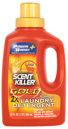 [024641012499] Wildlife Research Scent Killer Gold Laundry Detergent Odor Eliminator Odorless Scent 32oz Bottle