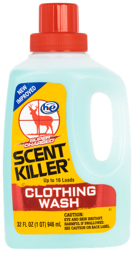 [024641546338] Wildlife Research Super Charged Super Charged Clothing Wash Odor Eliminator Odorless Scent 32 oz