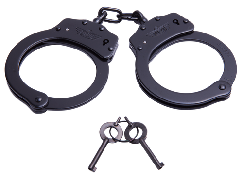 [024718000046] Uzi Accessories Law Enforcement Cuffs Law Enforcement Cuffs Stainless Steel Black
