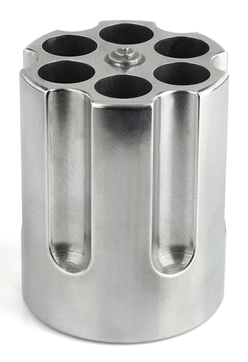 [024718511849] Caliber Gourmet CBG-1007 Caliber Gourmet Cylinder Pen Holder Silver Aluminum 3.25" x 2.75" Pistol Cylinder