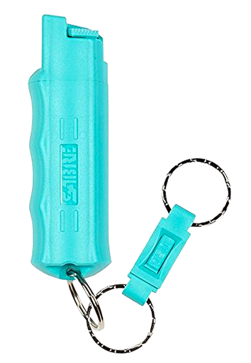 [023063106168] Sabre Kuros Pepper Spray Compact .54 oz 10 Feet Teal