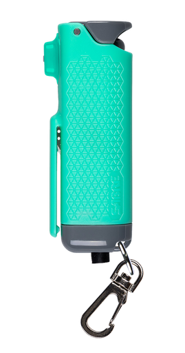 [023063153636] Sabre Safe Escape 3-In-1 Automotive Tool, Pepper Gel, Hard Case, .54oz, Light Gray, Includes Key Clip, Seatbelt Cutter and Glass Breaker SE-MT-01