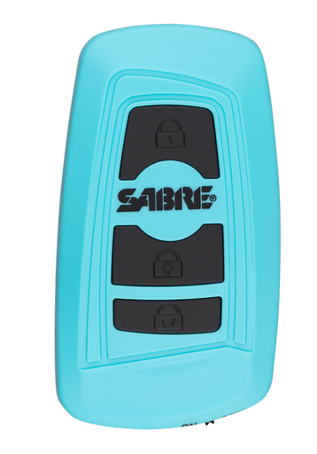 [023063808444] Sabre 3-In-1 Stun Gun Safety Tool Teal Polymer 1.15 uC Pain Rating Features Built in Flashlight