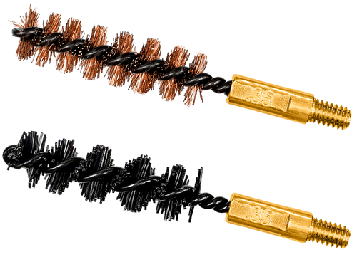 [014895002414] Otis Bore Brush Set 35/338/357 Caliber 8-32" Thread 2" Long Bronze/Nylon Bristles 1 Set