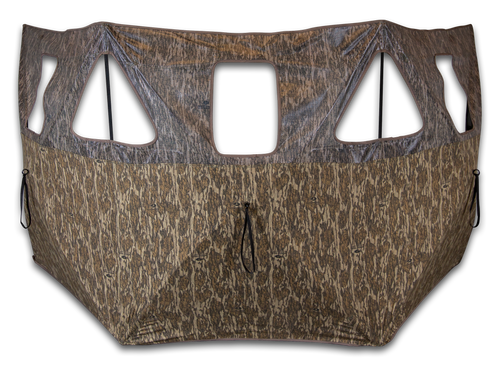 [010135651657] Primos Double Bull 3-Panel Stakeout Ground Mossy Oak Original BottomLand 50" x 122" 50" High