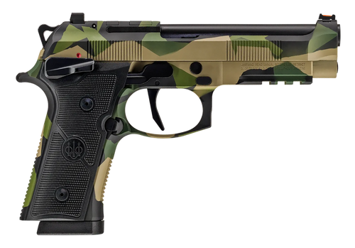 [082442026190] Beretta 92XI Foreign Combat Series 9mm, 4.7" Barrel, Splinter Camo Cerakote, 18rd