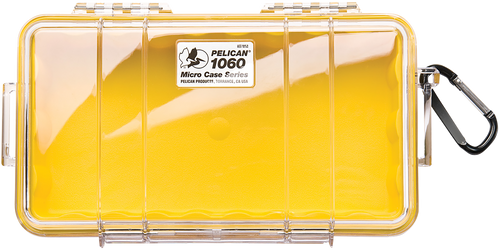 [019428084103] Pelican Micro Case YelloClear Polycarbonate 9.88" Long