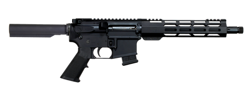 [819511022056] Alexander Arms Highlander 17 HMR,11" Fluted Threaded Barrel, Black, Picatinny, SBA Tactical Brace, A2 Grip, 10rd